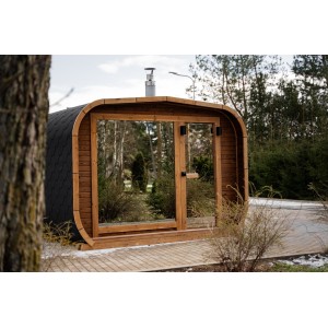3.4m Lux Cube Sauna + Relax Room | Luxurious Garden Sauna