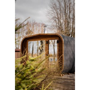 3.4m Lux Cube Sauna + Relax Room | Luxurious Garden Sauna