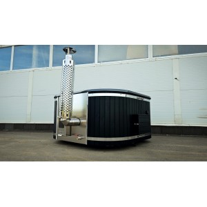 Acrylic square hot tub with integrated heater / 202cm Quadro