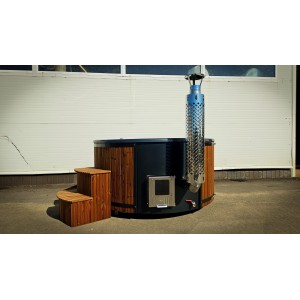 Akrilinis kubilas su integruota krosnele / 200cm - 225cm