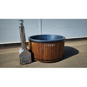 Akrilinis kubilas su išorine krosnele / 200cm - 225cm