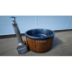 Akrilinis kubilas su išorine krosnele / 200cm - 225cm