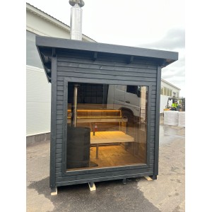 2m Box Sauna | Compact Outdoor Garden Sauna