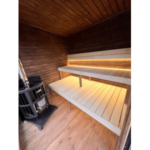 2m Box Sauna | Compact Outdoor Garden Sauna