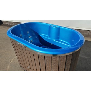 Fiberglass ofuro hot tub with external heater / 2 person hot tub