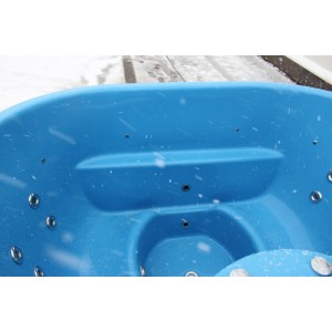 Fiberglass ofuro hot tub with external heater / 2 person hot tub