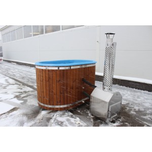 Fiberglass ofuro hot tub with external heater / 2 person hot tub