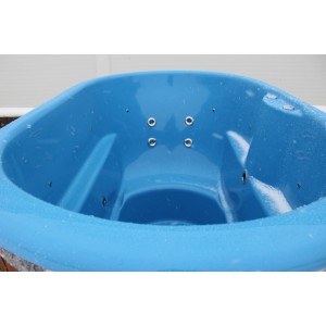 Fiberglass ofuro hot tub with external heater / 2 person hot tub