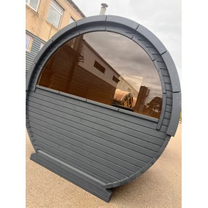 5.4m 2in1 BARREL sauna with fiberglass hot tub