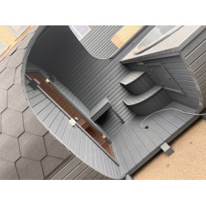 5.4m Barrel 2in1 Hot Tub & Sauna | Full Wellness Set up