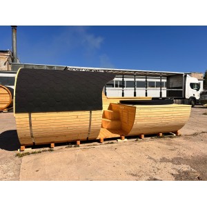 5,4 m Barrel 2in1 kubilas ir pirtis | Pilnas sveikatingumo komplektas