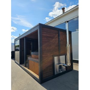 5.2m Module 2in1 Hot Tub & Sauna | Full Wellness Set up