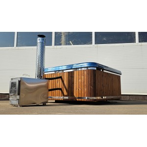 Acrylic jacuzzi hot tub with external heater / 220cm Quadro