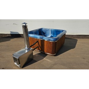 Akrilinis jacuzzi kubilas su išorine krosnele / 220cm Quadro