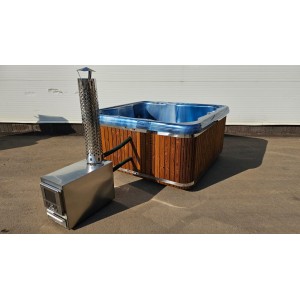 Akrilinis jacuzzi kubilas su išorine krosnele / 220cm Quadro