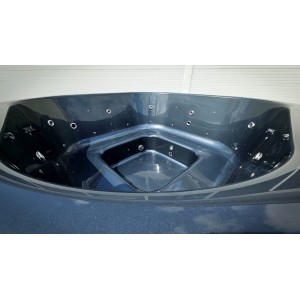 Acrylic square hot tub with external heater / 202cm Quadro