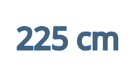225 cm
