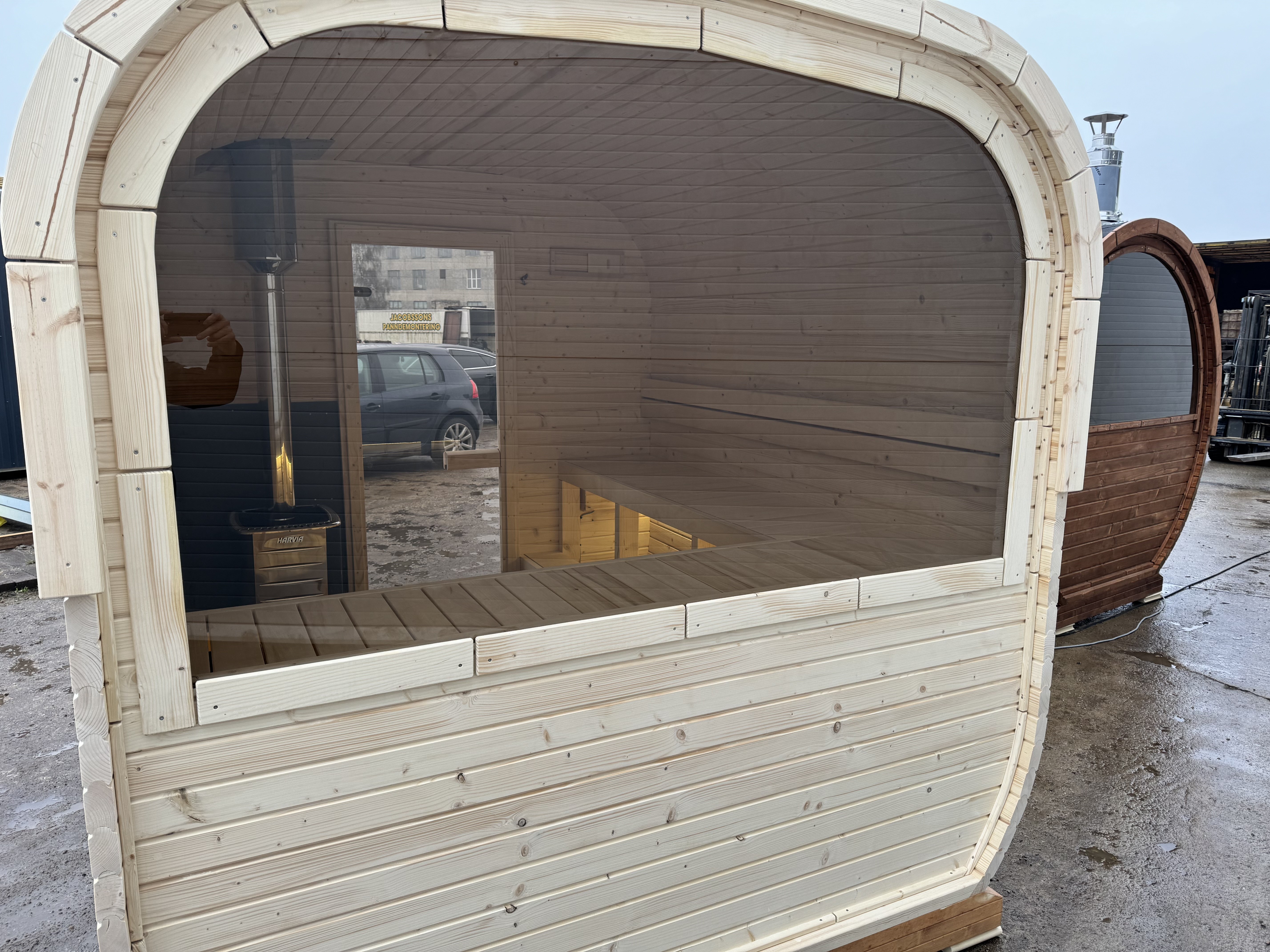 Half panoramic window