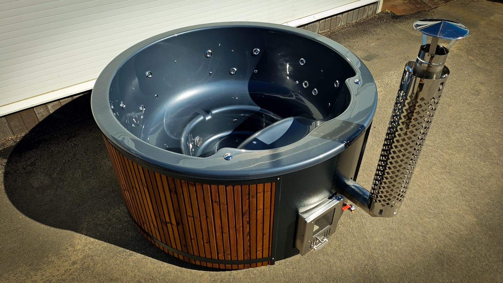 with 200cm round acrylic hot tub Full package