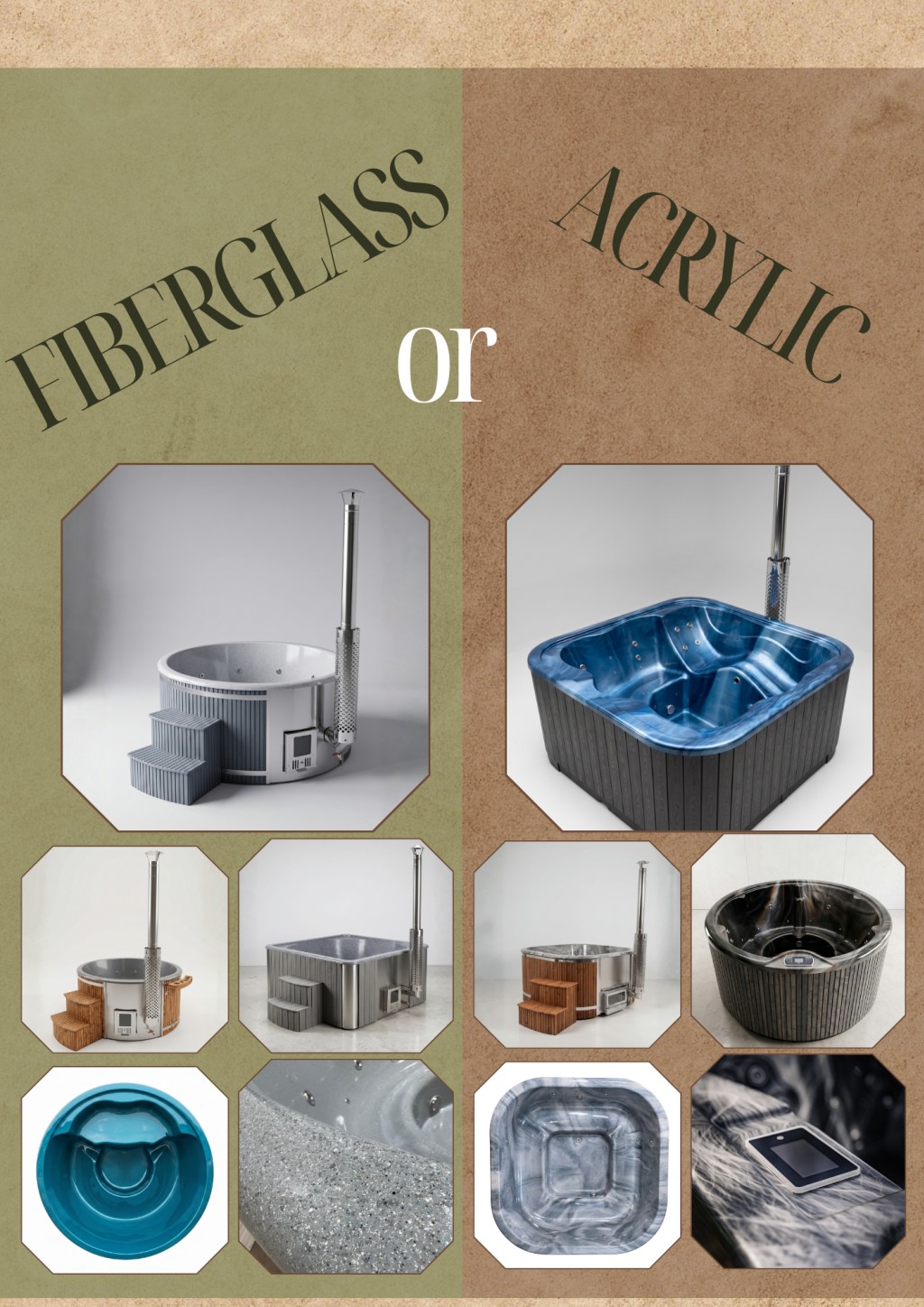 Fiberglass vs Acrylic Hot Tubs: What's the Difference?